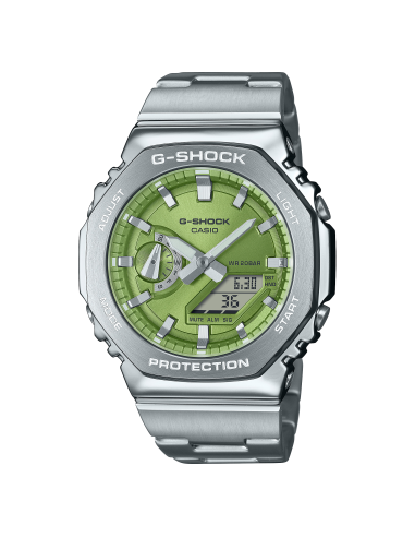 Orologio CASIO G-SHOCK Serie G-STEEL GM-2110D-3AER Lime/Steel in Of...