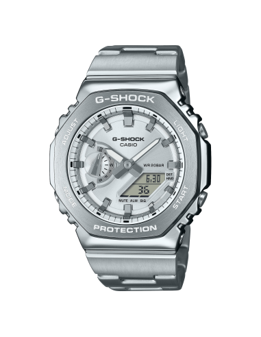 Orologio CASIO G-SHOCK Serie G-STEEL GM-2110D-7AER Silver/Steel onl...