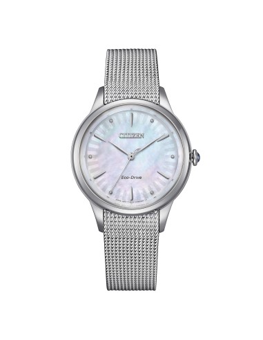Orologio CITIZEN Gerbera EM1150-86D Nacre con cinturino in acciaio ...