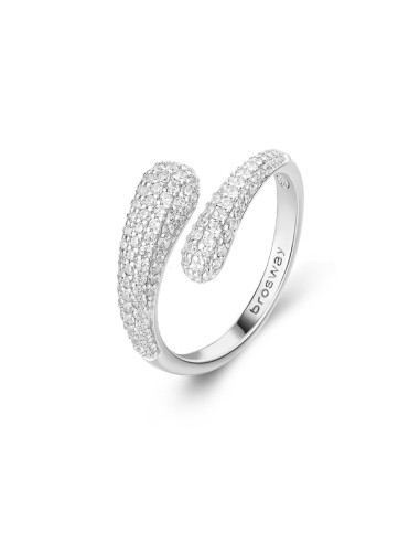 Anello BROSWAY FANCY in argento 925 e cubic zirconia FIW128C Misura...