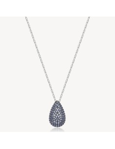 Collana BROSWAY FANCY in argento 925 e cubic zirconia light sapphir...
