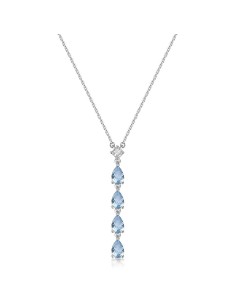 Collana BROSWAY FANCY in argento 925 e cubic zirconia bianchi e lig...
