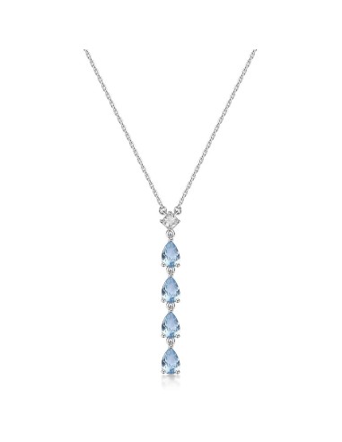 Collana BROSWAY FANCY in argento 925 e cubic zirconia bianchi e lig...