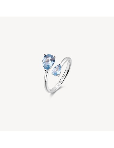 Anello BROSWAY FANCY in argento 925 e cubic zirconia light sapphire...