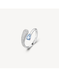 Anello BROSWAY FANCY in argento 925 e cubic zirconia light sapphire...