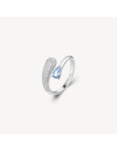 Anello BROSWAY FANCY in argento 925 e cubic zirconia light sapphire...