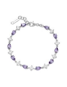 Bracciale tennis BROSWAY FANCY in argento 925 con cubic zirconia am...