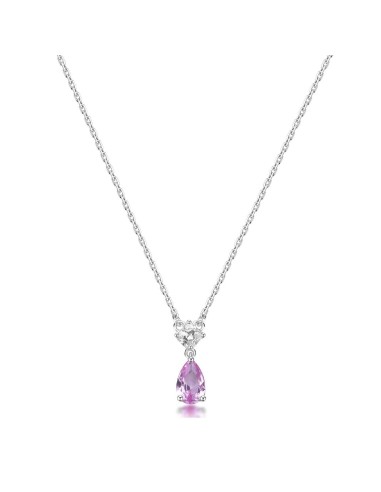 Collana BROSWAY FANCY in argento 925 e cubic zirconia bianchi e lig...