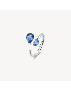 Anello BROSWAY FANCY in argento 925 e cubic zirconia sapphire FFB11...
