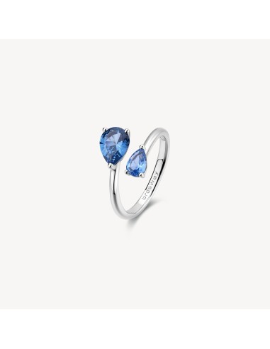 Anello BROSWAY FANCY in argento 925 e cubic zirconia sapphire FBB11...