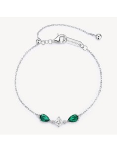 Bracciale BROSWAY FANCY in argento 925 e cubic zirconia emerald e b...