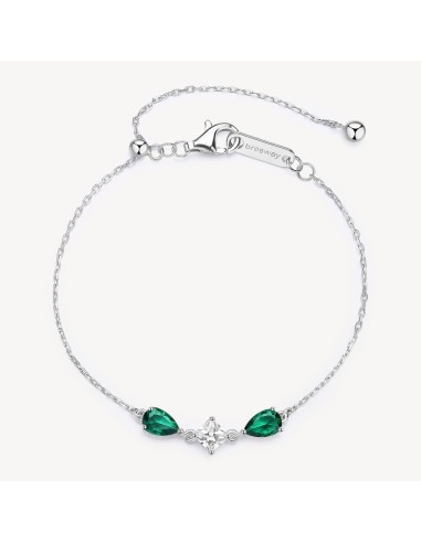 Bracciale BROSWAY FANCY in argento 925 e cubic zirconia emerald e b...