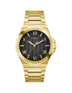 Orologio Uomo GUESS Vinyl GW0789G2 Black/Gold in Offerta a 156,00 €
