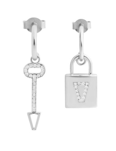 Saldi Orecchini VALENTINA FERRAGNI Lock Earrings Silver DVF-OR-PE15...