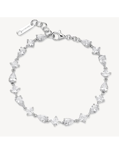 Bracciale BROSWAY FANCY in argento 925 e cubic zirconia bianchi FIW...