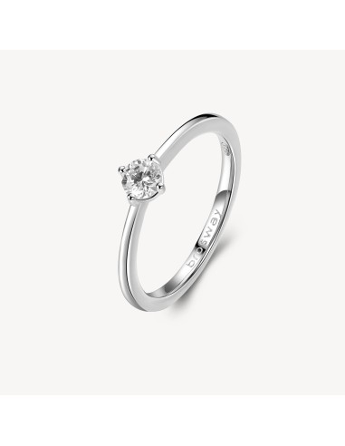Anello solitario BROSWAY FANCY in argento 925 e cubic zirconia FIW7...
