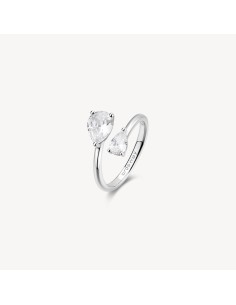 Anello solitario BROSWAY FANCY in argento 925 e cubic zirconia FIW1...