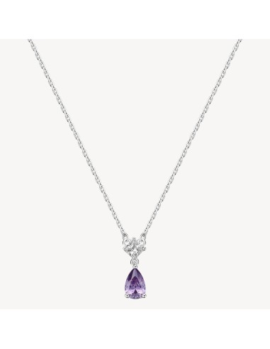 Collana BROSWAY FANCY in argento 925 e cubic zirconia bianchi e ame...