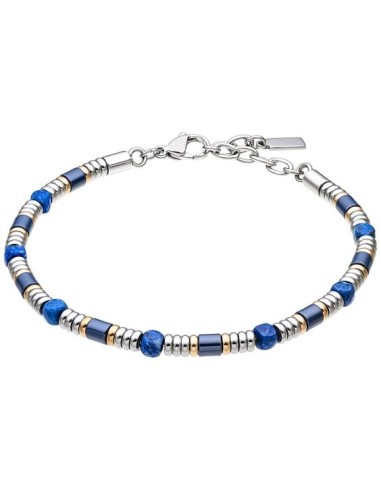 Bracciale ZANCAN Uomo in acciaio e lapislazzulo UHB133  a solo 50,4...