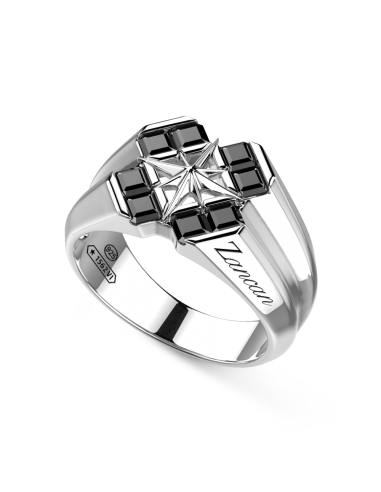 Anello ZANCAN Uomo in argento 925 ESA093-NE Misura 23  a solo 188,0...