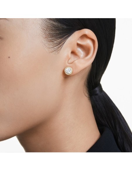 SWAROVSKI UNA:ORECCHINO A BUCO STUD PAVE WHITE/GOS only 99,00 € on ...