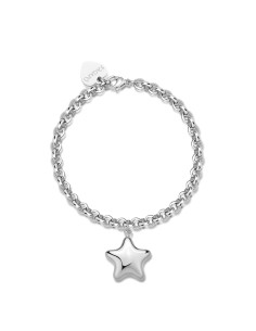 Bracciale S'AGAPO Stellar SSE21 in acciaio 316L con pendente stella...