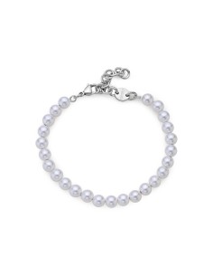 Bracciale Uomo S'AGAPO Atlas SAT13 in acciaio 316L con perle di con...