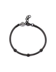 Bracciale Uomo S'AGAPO Ripple SRP84 in acciaio 316L pvd rutenio  a ...