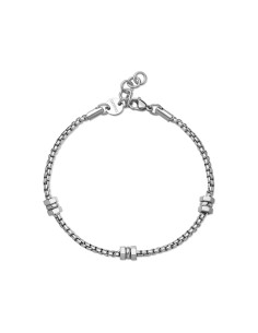 Bracciale catena Uomo S'AGAPO Ripple SRP85 in acciaio 316L  a solo ...