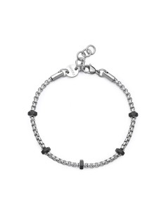 Bracciale catena Uomo S'AGAPO Ripple SRP82 in acciaio 316L dettagli...