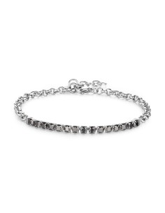 Bracciale Uomo S'AGAPO' Tricky SKT03 in acciaio 316L con centrale t...