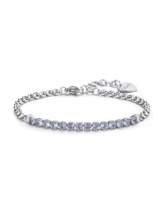 Bracciale S'AGAPO' Dazzly SDZ85 in acciaio 316L con centrale colore...