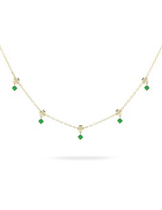 Girocollo RUE DES MILLE Essence in argento 925 dorato GRZ-024 5QUAD...