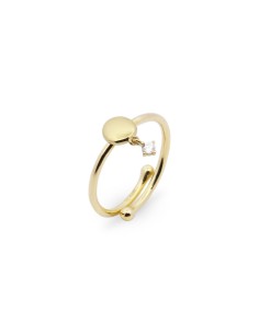 Anello regolabile RUE DES MILLE Essence in argento 925 dorato ANZ-0...