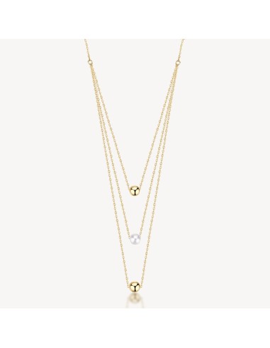 Collana multifilo BROSWAY Perfect BPC08 in acciaio 316L dorato con ...