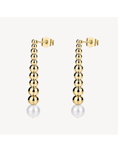 Orecchini pendenti BROSWAY Perfect BPC27 in acciaio 316L dorato con...