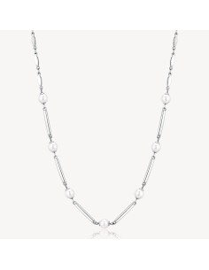 Collana BROSWAY Affinity BFF160 in acciaio 316L con perle  a solo 4...