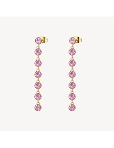 Orecchini pendenti BROSWAY Symphonia BYM148 in acciaio 316L dorato ...