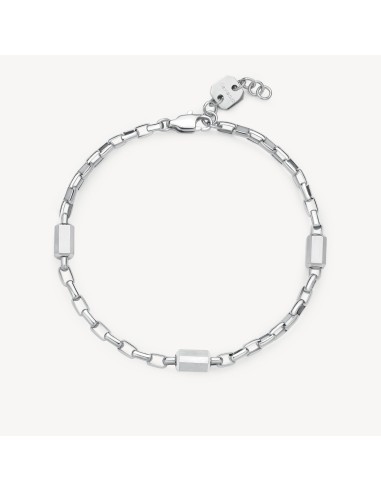 Bracciale Uomo BROSWAY Logan BOA14 in acciaio 316L lucido e satinat...