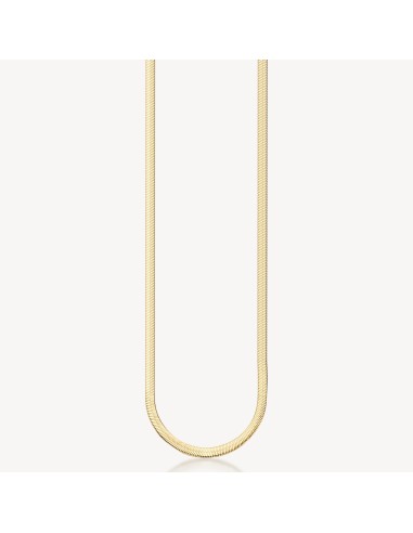 Collana catena snake lunga BROSWAY Essential in Acciaio 316L dorato...