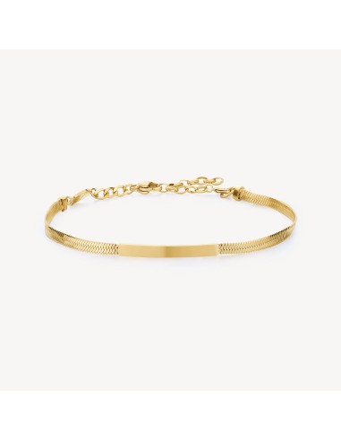 Bracciale catena snake BROSWAY Essential in Acciaio 316L dorato BNL...