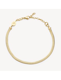 Bracciale catena snake BROSWAY Essential in Acciaio 316L dorato BNL...