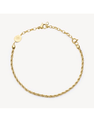 Bracciale catena torchon BROSWAY Essential in Acciaio 316L dorato B...