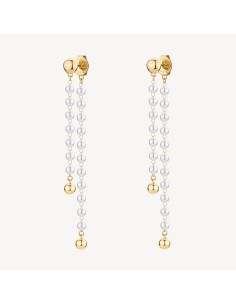 Orecchini pendenti BROSWAY Essential in Acciaio 316L dorato con per...