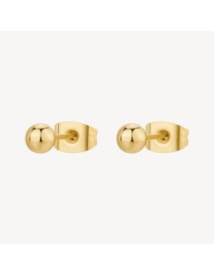 Orecchini a lobo BROSWAY Essential in Acciaio 316L dorato BNL116  a...