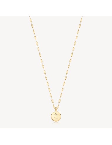 Collana lunga BROSWAY Essential in Acciaio 316L dorato BNL048 pende...