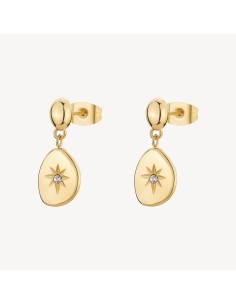 Orecchini pendenti BROSWAY Essential in Acciaio 316L dorato BNL110 ...