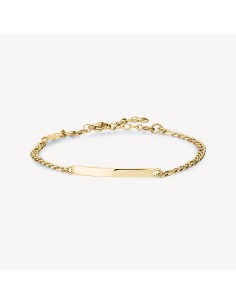 Bracciale catena grumetta BROSWAY Essential in Acciaio 316L dorato ...