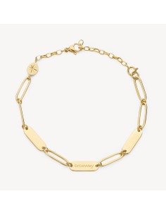 Bracciale catena BROSWAY Essential in Acciaio 316L dorato BNL068  a...