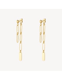 Orecchini pendenti BROSWAY Essential in Acciaio 316L dorato BNL100 ...